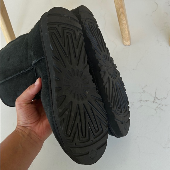 UGG Classic Black Sheepskin Boots - Picture 4 of 5